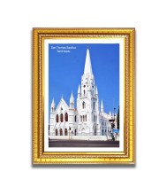 San Thomas Basilica Church Photo Frame, Beautiful Elegant Framed Wall Art of Iconic Cathedral