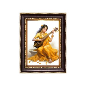 Maa Saraswathi Digital Print Photo 6.7x8.7 inches - Vibrant Religious Wall Art for Home or Office Decor. Maa Saraswathi Digital Print Photo 6.7x8.7 inches - Vibrant Religious Wall Art for Home or Office Decor.