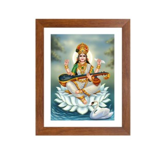 Colored Photo of Goddess Maa Saraswati | Divine Saraswati Wall Art | Ideal for Home and Temple Decoration | Ideal for Puja room Colored Photo of Goddess Maa Saraswati | Divine Saraswati Wall Art | Ideal for Home and Temple Decoration | Ideal for Puja room