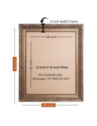 Sri Krishna with Sri Radha Big Photo Frame - 20x24 Inches for Home & Office Decoration
