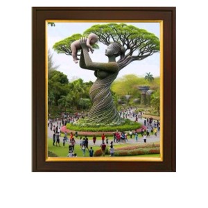 HI Tech Sales Mother Child Parental Love Tree Pattern Photo Frame For Housewarming 10X12 HI Tech Sales Mother Child Parental Love Tree Pattern Photo Frame For Housewarming 10X12