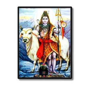 Shiva Laminated Photo - 9x11 Inches, Divine Blessings for Home & Office and Temple Decoration Shiva Laminated Photo - 9x11 Inches, Divine Blessings for Home & Office and Temple Decoration