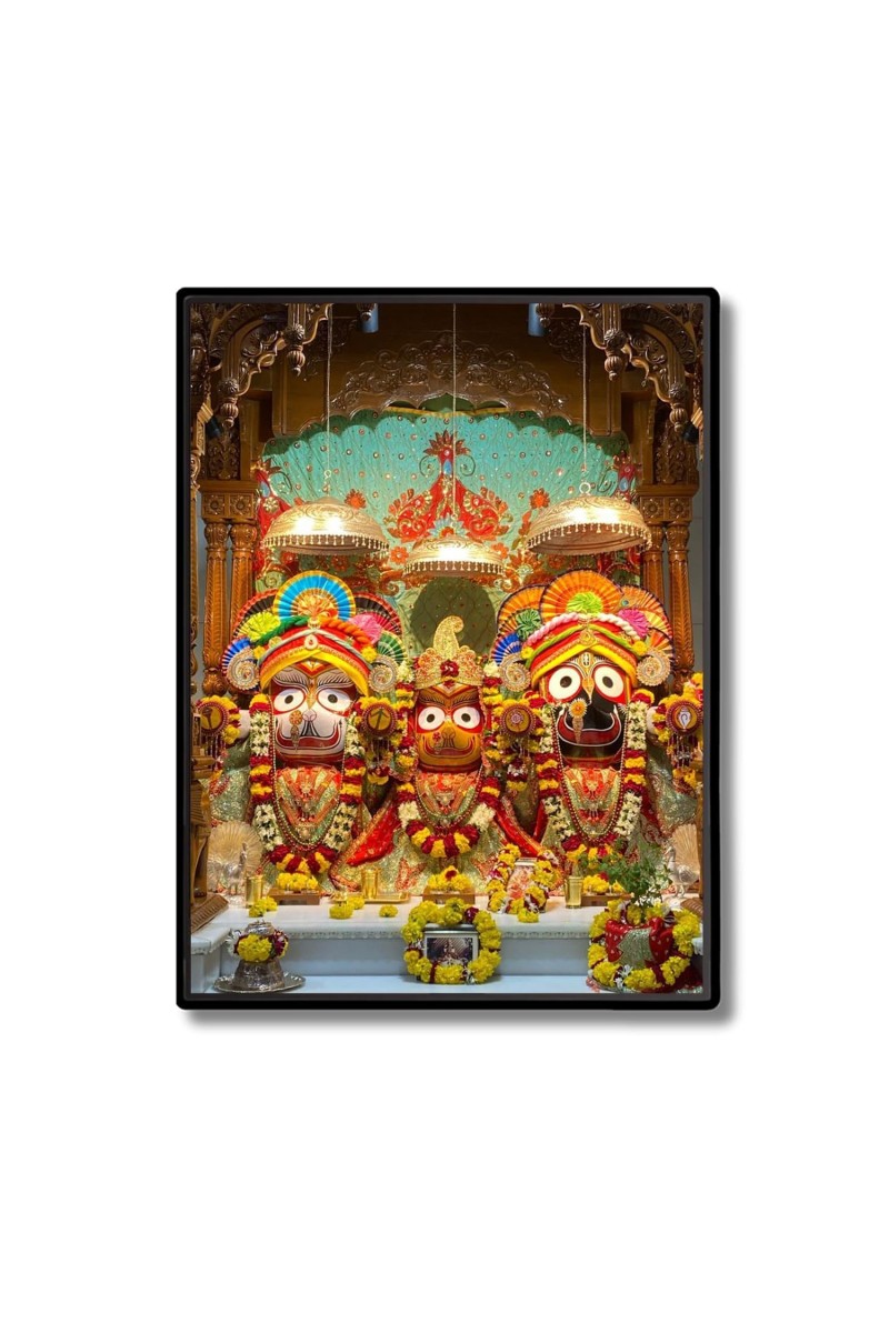 Sri Jagannath Laminated Photo - 11x13 Inches, Divine Blessings for Home & Office and Temple Decoration