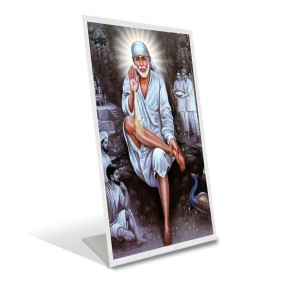 Car Desk/Table Top Shirdi Sai Baba Acrylic L-Style Photo Stand - 2.5x3.5 Inches, Compact And Stylish Spiritual Display (F6693) Car Desk/Table Top Shirdi Sai Baba Acrylic L-Style Photo Stand - 2.5x3.5 Inches, Compact And Stylish Spiritual Display (F6693)