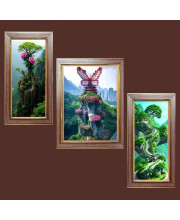 3-Pack The Edge of Reality Photo Frames - 2 Pieces 10x17 Inch & 1 Piece 14x17 Inch - Rustic Wall Art for Home & Office Decor - Botanical Wall Hanging for Living Room, Bedroom, or Workspace 3-Pack The Edge of Reality Photo Frames - 2 Pieces 10x17 Inch & 1 Piece 14x17 Inch - Rustic Wall Art for Home & Office Decor - Botanical Wall Hanging for Living Room, Bedroom, or Workspace