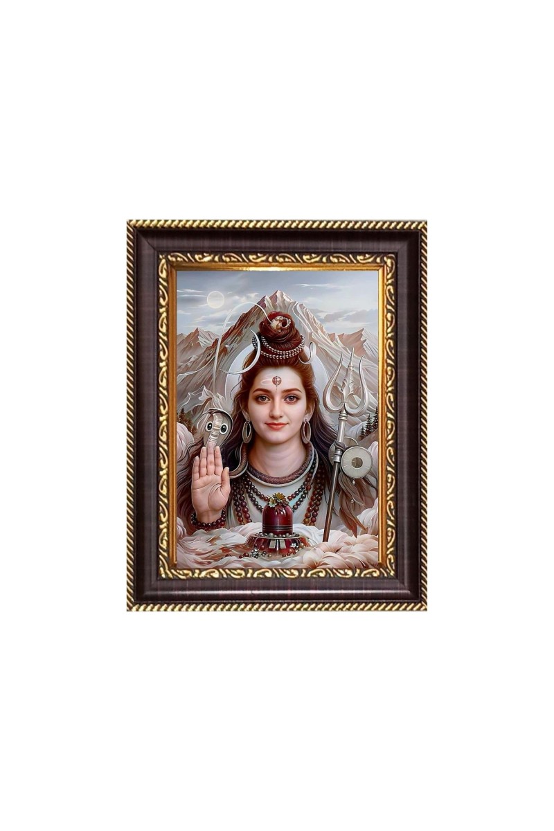Mahadeb Digital Print Photo 6.7x8.7 inches - Vibrant Religious Wall Art for Home or Office Decor.