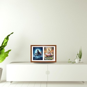 Lord shiva and ganga devi Photo Frame - 15x19Inches - Spiritual Artwork for Home Decor, Puja Room and Office Decoration Lord shiva and ganga devi Photo Frame - 15x19Inches - Spiritual Artwork for Home Decor, Puja Room and Office Decoration