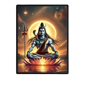 Shiva Laminated Photo - 5x7 Inches, Divine Blessings for Home & Office and Temple Decoration Shiva Laminated Photo - 5x7 Inches, Divine Blessings for Home & Office and Temple Decoration