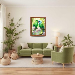 AI Funny Birds Art Picture for Kids - 10x14 inches, Brown Color - Perfect Wall Decor for Children's Room AI Funny Birds Art Picture for Kids - 10x14 inches, Brown Color - Perfect Wall Decor for Children's Room