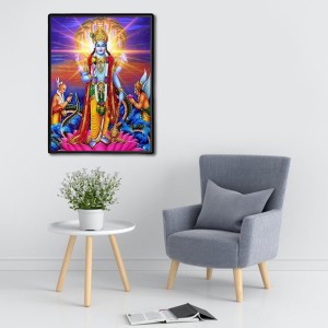 Vishnu Laminated Photo - 5x7 Inches, Divine Blessings for Home & Office and Temple Decoration Vishnu Laminated Photo - 5x7 Inches, Divine Blessings for Home & Office and Temple Decoration