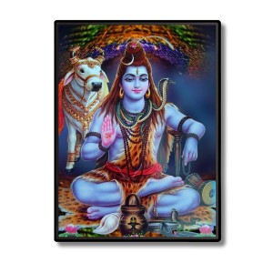 Shiva Laminated Photo - 5x7 Inches, Divine Blessings for Home & Office and Temple Decoration Shiva Laminated Photo - 5x7 Inches, Divine Blessings for Home & Office and Temple Decoration