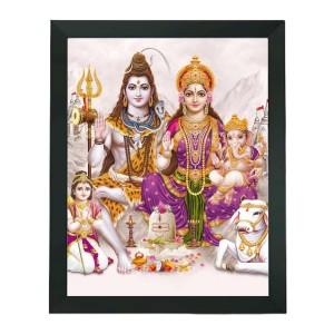 Hitech Sales Shiv Parivar Polystyrene Photo Frame for Pooja Room, Temple Decor, Home Decoration and Gifting (Wall and Tabletop, Rectangular, Printed Photo, 7.12 x 9.12 inches Frame, Black) Hitech Sales Shiv Parivar Polystyrene Photo Frame for Pooja Room, Temple Decor, Home Decoration and Gifting (Wall and Tabletop, Rectangular, Printed Photo, 7.12 x 9.12 inches Frame, Black)