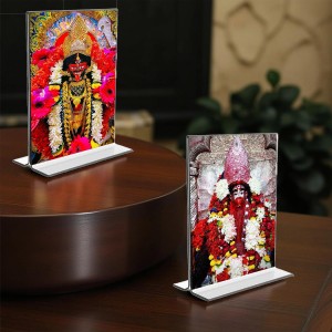 Debi Tara Acrylic T-Style Photo Stand - 5x7 Inches, Compact and Stylish Spiritual Display, easily change 2 photos (Pack of 1) Debi Tara Acrylic T-Style Photo Stand - 5x7 Inches, Compact and Stylish Spiritual Display, easily change 2 photos (Pack of 1)