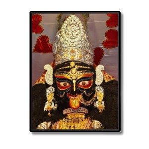 Boro Maa Laminated Photo - 5x7 Inches, Divine Blessings for Home & Office and Temple Decoration