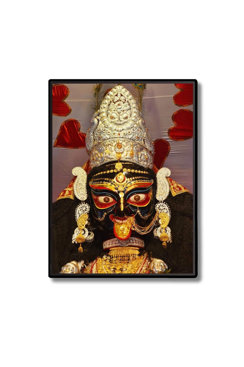 Boro Maa Laminated Photo - 5x7 Inches, Divine Blessings for Home & Office and Temple Decoration