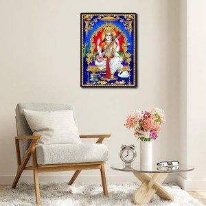 Saraswati Laminated Photo - 5x7 Inches, Divine Blessings for Home & Office and Temple Decoration Saraswati Laminated Photo - 5x7 Inches, Divine Blessings for Home & Office and Temple Decoration