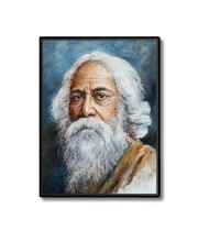 Rabindranath Tagore Laminated Photo (7x9 Inches Without glass) Divine Blessings for Table and Walls,Home & Office and Temple Decoration
