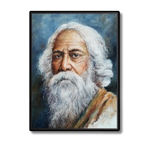 Rabindranath Tagore Laminated Photo - 5x7 Inches, Divine Blessings for Home & Office and Temple Decoration Rabindranath Tagore Laminated Photo - 5x7 Inches, Divine Blessings for Home & Office and Temple Decoration