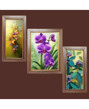 3-Pack Cute flower painting Photo Frames - 2 Pieces 6x13 Inch & 1 Piece 10x13 Inch - Rustic Wall Art for Home & Office Decor - Botanical Wall Hanging for Living Room, Bedroom, or Workspace 3-Pack Cute flower painting Photo Frames - 2 Pieces 6x13 Inch & 1 Piece 10x13 Inch - Rustic Wall Art for Home & Office Decor - Botanical Wall Hanging for Living Room, Bedroom, or Workspace