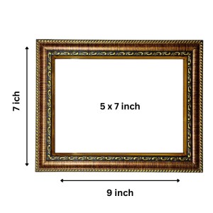 Hi Tech Sales Lord Ganesha Photo Frame for wall/table, Study & living room, gifts (7 X 9)
