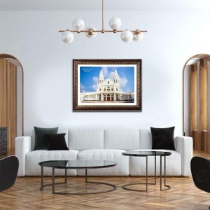 Velankanni Church Church Photo Frame, Beautiful Elegant Framed Wall Art of Iconic Cathedral Velankanni Church Church Photo Frame, Beautiful Elegant Framed Wall Art of Iconic Cathedral