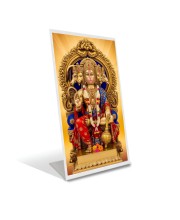 Car Desk/Table Top Lord Hanuman Acrylic L-Style Photo Stand - 2.5x3.5 Inches, Compact And Stylish Spiritual Display (F6667)