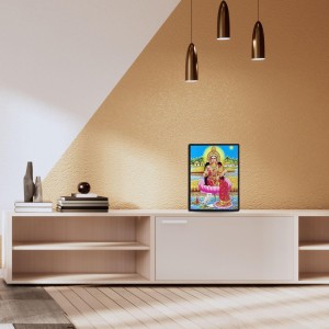 Maa Lakshmi Laminated Photo (9x11 Inches) Divine Blessings for Home & Office and Temple Decoration Maa Lakshmi Laminated Photo (9x11 Inches) Divine Blessings for Home & Office and Temple Decoration