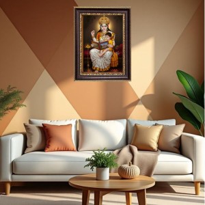 Maa Saraswati Digital Print Photo 6.7x8.7 inches - Vibrant Religious Wall Art for Home or Office Decor. Maa Saraswati Digital Print Photo 6.7x8.7 inches - Vibrant Religious Wall Art for Home or Office Decor.