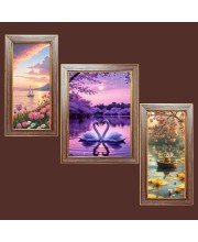 3-Pack Majestic Skies Photo Frames - 2 Pieces 10x17 Inch & 1 Piece 14x17 Inch - Rustic Wall Art for Home & Office Decor - Botanical Wall Hanging for Living Room, Bedroom, or Workspace 3-Pack Majestic Skies Photo Frames - 2 Pieces 10x17 Inch & 1 Piece 14x17 Inch - Rustic Wall Art for Home & Office Decor - Botanical Wall Hanging for Living Room, Bedroom, or Workspace