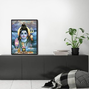 Shiva Laminated Photo - 5x7 Inches, Divine Blessings for Home & Office and Temple Decoration Shiva Laminated Photo - 5x7 Inches, Divine Blessings for Home & Office and Temple Decoration
