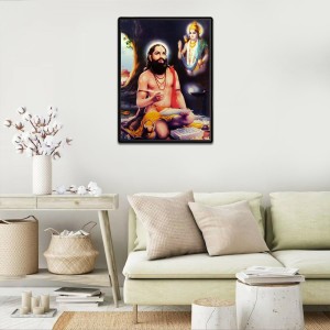 Samarth Ramdas Laminated Photo - 5x7 Inches, Divine Blessings for Home & Office and Temple Decoration