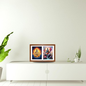 Agni deva and shiva Photo Frame - 13x17Inches - Spiritual Artwork for Home Decor, Puja Room and Office Decoration Agni deva and shiva Photo Frame - 13x17Inches - Spiritual Artwork for Home Decor, Puja Room and Office Decoration