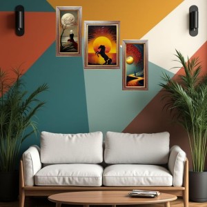 3-Pack Stunning painting Photo Frames - 2 Pieces 8x15 Inch & 1 Piece 12x15 Inch - Rustic Wall Art for Home & Office Decor - Botanical Wall Hanging for Living Room, Bedroom, or Workspace 3-Pack Stunning painting Photo Frames - 2 Pieces 8x15 Inch & 1 Piece 12x15 Inch - Rustic Wall Art for Home & Office Decor - Botanical Wall Hanging for Living Room, Bedroom, or Workspace