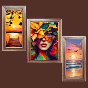 3-Pack Beautiful nature painting Photo Frames - 2 Pieces 14x21 Inch & 1 Piece 18x21 Inch - Rustic Wall Art for Home & Office Decor - Botanical Wall Hanging for Living Room, Bedroom, or Workspace 3-Pack Beautiful nature painting Photo Frames - 2 Pieces 14x21 Inch & 1 Piece 18x21 Inch - Rustic Wall Art for Home & Office Decor - Botanical Wall Hanging for Living Room, Bedroom, or Workspace