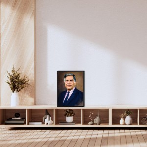 Ratan Tata Laminated Photo (7x9 Inches Without glass) Divine Blessings for Table and Walls,Home & Office and Temple Decoration