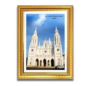 Our Lady of Dolours Church Church Photo Frame, Beautiful Elegant Framed Wall Art of Iconic Cathedral