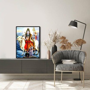 Shiva Laminated Photo - 5x7 Inches, Divine Blessings for Home & Office and Temple Decoration Shiva Laminated Photo - 5x7 Inches, Divine Blessings for Home & Office and Temple Decoration