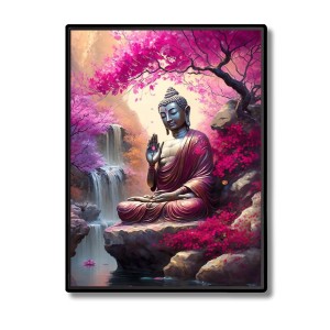 Buddha Laminated Photo - 7x9 Inches, Divine Blessings for Home & Office and Temple Decoration Buddha Laminated Photo - 7x9 Inches, Divine Blessings for Home & Office and Temple Decoration