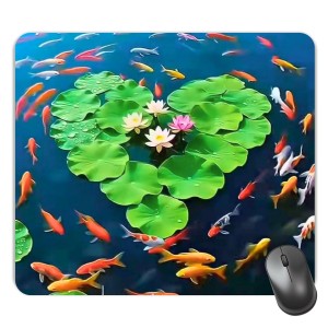 Customized Beautiful Fishes Picture Sublimation Mouse Pad | 8 X 7.5 Inch | Smooth Cloth Surface | Non-Slip Rubber Base | Personalized Mousepad for Laptop & Desktop (F17257) Customized Beautiful Fishes Picture Sublimation Mouse Pad | 8 X 7.5 Inch | Smooth Cloth Surface | Non-Slip Rubber Base | Personalized Mousepad for Laptop & Desktop (F17257)