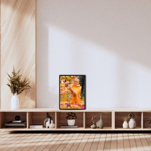 Swami Narayan Laminated Photo - 5x7 Inches, Divine Blessings for Home & Office and Temple Decoration