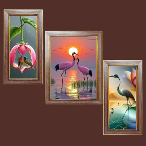 3-Pack Natureâ€™s best healing view Photo Frames - 2 Pieces 12x19 Inch & 1 Piece 16x19 Inch - Rustic Wall Art for Home & Office Decor - Botanical Wall Hanging for Living Room, Bedroom, or Worksp
