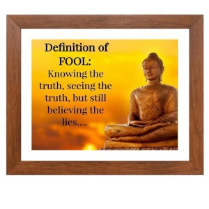 Buddha & His Famous Quote Photo Frame - Brown Frame, Perfect for Office & Wall Decoration, Ideal Gift Buddha & His Famous Quote Photo Frame - Brown Frame, Perfect for Office & Wall Decoration, Ideal Gift