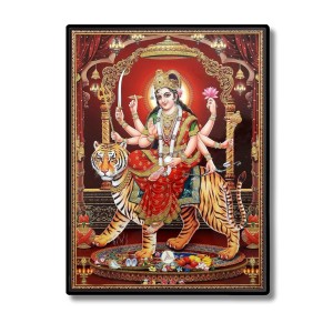 Maa Durga Laminated Photo - 9x11 Inches, Divine Blessings for Home & Office and Temple Decoration Maa Durga Laminated Photo - 9x11 Inches, Divine Blessings for Home & Office and Temple Decoration