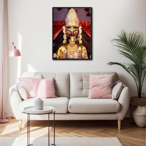 Boro Maa Laminated Photo - 5x7 Inches, Divine Blessings for Home & Office and Temple Decoration