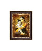 Baby krishna with mother yashoda Digital Print Photo 6.7x8.7 inches - Vibrant Religious Wall Art for Home or Office Decor. Baby krishna with mother yashoda Digital Print Photo 6.7x8.7 inches - Vibrant Religious Wall Art for Home or Office Decor.