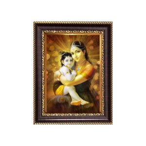 Baby krishna with mother yashoda Digital Print Photo 6.7x8.7 inches - Vibrant Religious Wall Art for Home or Office Decor. Baby krishna with mother yashoda Digital Print Photo 6.7x8.7 inches - Vibrant Religious Wall Art for Home or Office Decor.