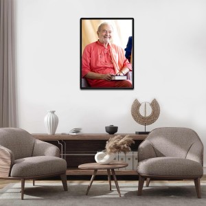 Swami Kriyananda Laminated Photo - 11x13 Inches, Divine Blessings for Home & Office and Temple Decoration