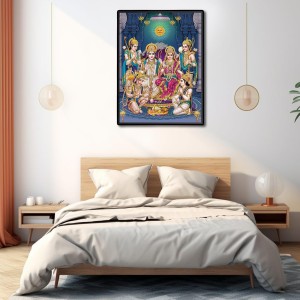 Ram Darbar Laminated Photo - 5x7 Inches, Divine Blessings for Home & Office and Temple Decoration Ram Darbar Laminated Photo - 5x7 Inches, Divine Blessings for Home & Office and Temple Decoration