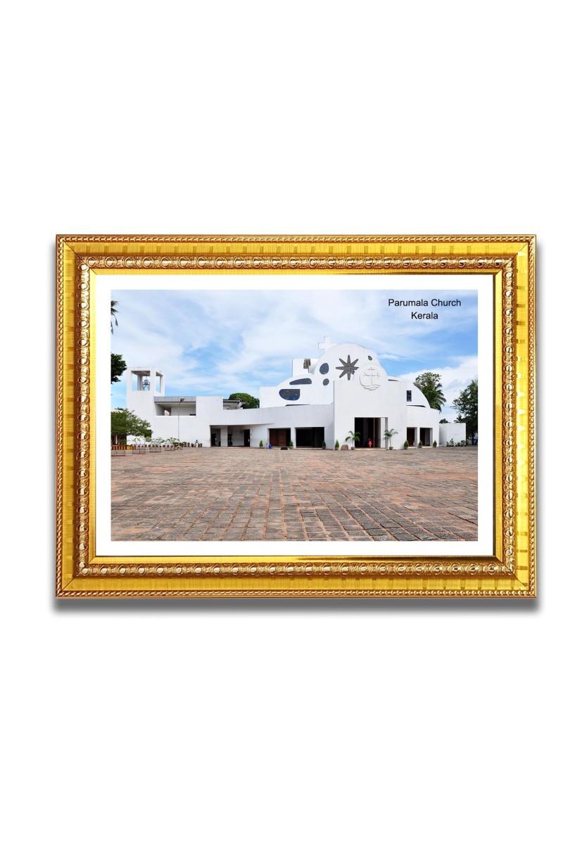 Parumala Church Church Photo Frame, 10x14 Inches Beautiful Elegant Framed Wall Art of Iconic Cathedral