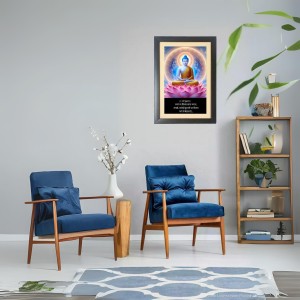 Buddha & His Famous Quote Photo Frame - Brown Frame, 11x15 Inches, Perfect for Office & Wall Decoration, Ideal Gift Buddha & His Famous Quote Photo Frame - Brown Frame, 11x15 Inches, Perfect for Office & Wall Decoration, Ideal Gift